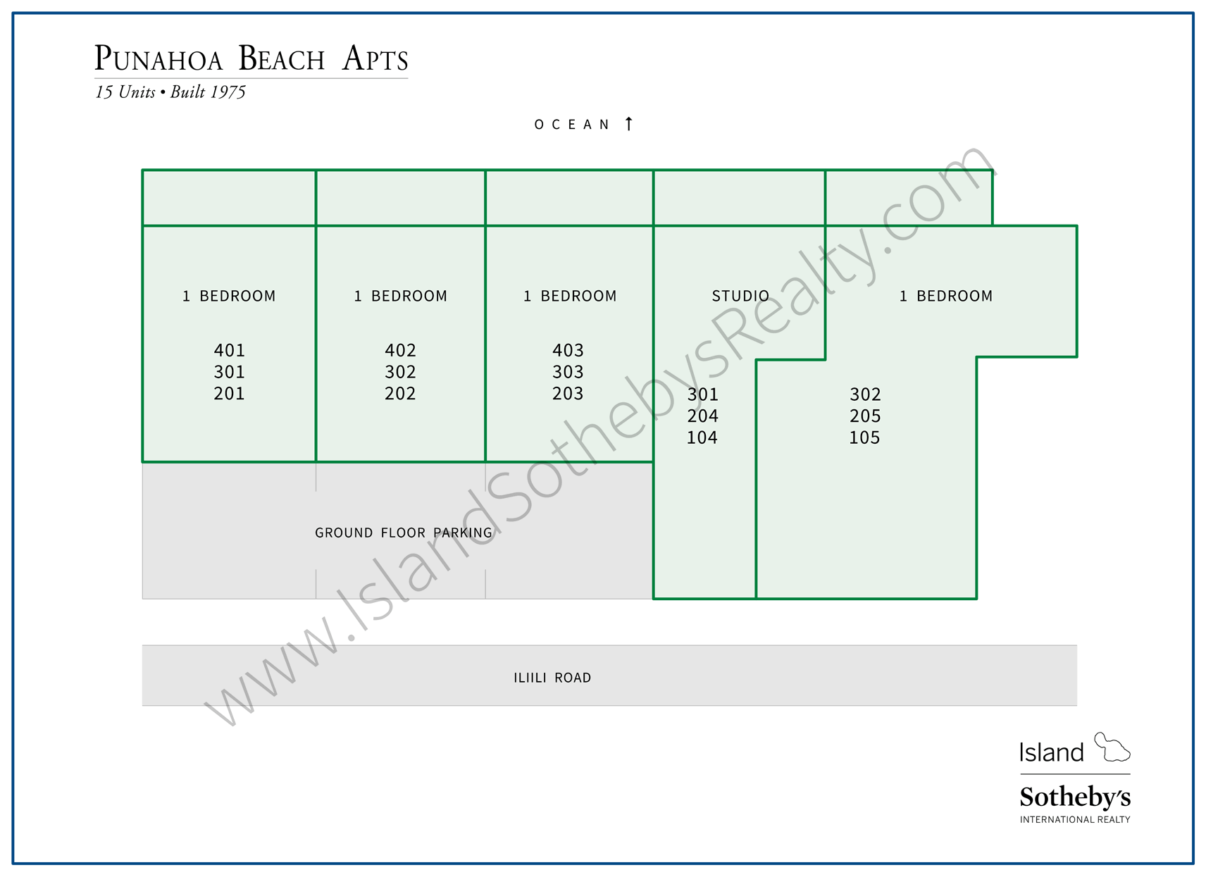 Punohoa Beach Apartments Map